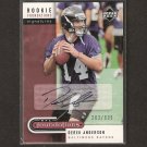 DEREK ANDERSON - 2005 Upper Deck Foundations Autograph RC - Cleveland Browns & Beavers