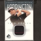 PADRAIG HARRINGTON - 2001 SP Authentic Golf - PGA Tour Swatch