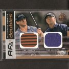 LEE JANZEN & TOM LEHMAN - 2003 SP Game Used Golf - PGA DUAL Swatch - AUTHENTIC FABRICS DOUBLES LEE JANZEN & TOM LEHMAN - 2003 SP Game Used Golf - PGA DUAL Swatch - AUTHENTIC FABRICS DOUBLES