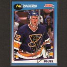 NELSON EMERSON - St. Louis Blues - 1991-92 Score AUTOGRAPH
