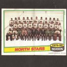 MINNESOTA NORTH STARS 1980-81 Topps Mini Poster MINNESOTA NORTH STARS 1980-81 Topps Mini Poster