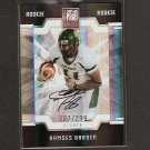 RAMSES BARDEN - 2009 Donruss Elite Autograph RC #227/299  - NY Giants & Cal Poly