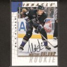 MATTIAS OHLUND - 1997-98 Be A Player Rookie AUTOGRAPH - Vancouver Canucks & Tampa Bay Lightning