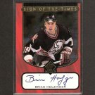 BRIAN HOLZINGER - 1997-98 SP Authentic S.o.T. AUTOGRAPH - Sabres, Lightning & Bowling Green