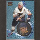 BRETT HULL 1997-98 Pacific Invincible BLUE - Blues, Stars & Red Wings