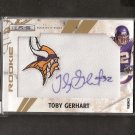 TOBY GERHART - 2010 Leaf Rookies & Stars Autograph Patch RC - Stanford Cardinal & Jaguars