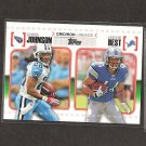 CHRIS JOHNSON & JAHVID BEST 2010 Topps Gridiron Lineage Rookie - NY Jets & Detroit Lions CHRIS JOHNSON & JAHVID BEST 2010 Topps Gridiron Lineage Rookie - NY Jets & Detroit Lions