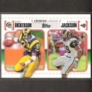ERIC DICKERSON & STEVEN JACKSON 2010 Topps Gridiron Lineage Rookie - St. Louis Rams ERIC DICKERSON & STEVEN JACKSON 2010 Topps Gridiron Lineage Rookie - St. Louis Rams