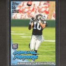 ARMANTI EDWARDS 2010 Topps BLACK Rookie - Carolina Panthers & Appalachian State ARMANTI EDWARDS 2010 Topps BLACK Rookie - Carolina Panthers & Appalachian State