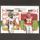 BRIAN DAWKINS & ERIC BERRY - 2010 Topps Gridiron Lineage Rookie - Broncos & Chiefs