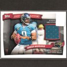 DAVID GARRARD 2010 Topps Peak Performance Game Used Jersey - Jacksonville Jaguars & East Carolina
