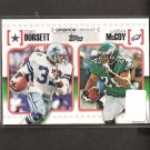 TONY DORSETT & LeSEAN McCOY - 2010 Topps Gridiron Lineage - Cowboys & Eagles