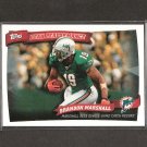 BRANDON MARSHALL - 2010 Topps Peak Performance - NY Jets, Dolphins & Central Florida