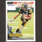 EMMANUEL SANDERS - 2010 Topps Rookie - Steelers & SMU Mustangs
