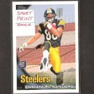 EMMANUEL SANDERS Variant - 2010 Topps SHORT PRINT Rookie - Steelers, Saints & SMU Mustangs
