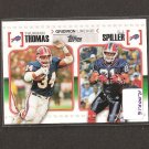 THURMAN THOMAS & CJ SPILLER 2010 Topps Gridiron Lineage Rookie - Buffalo Bills