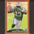SHONN GREENE - 2009 Topps Chrome Bronze REFRACTOR Rookie Card - Jets & Iowa Hawkeyes