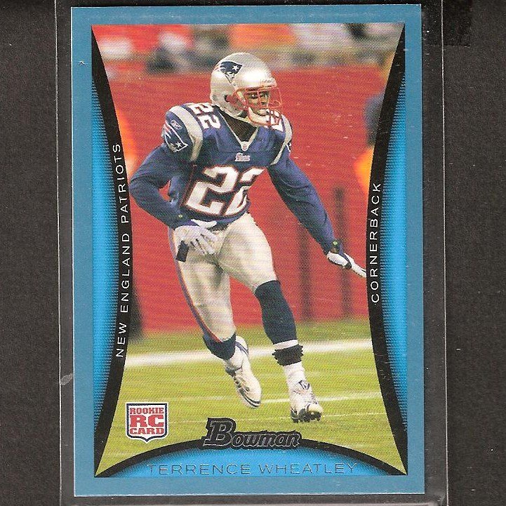 TERRENCE WHEATLEY 2008 Bowman BLUE Rookie - Patriots & Colorado Buffaloes