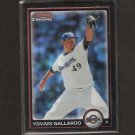 YOVANI GALLARDO - 2010 Bowman Chrome REFRACTOR - Milwaukee Brewers