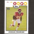 JAMAAL CHARLES - 2008 Topps Rookie - Chiefs & Texas Longhorns