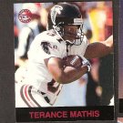 TERANCE MATHIS - 1997 Fleer Goudey Gridiron Greats Parallel - Falcons & New Mexico Lobos TERANCE MATHIS - 1997 Fleer Goudey Gridiron Greats Parallel - Falcons & New Mexico Lobos