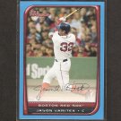 JASON VARITEK - 2008 Bowman BLUE - Boston Red Sox - #ed 131/500 JASON VARITEK - 2008 Bowman BLUE - Boston Red Sox - #ed 131/500