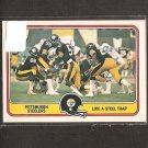 JACK LAMBERT & JACK HAM - 1981 Fleer Team Action Football - Pittsburgh Steelers