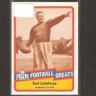 EARL LAMBEAU - 1989 SWELL Football Greats - Packers & Notre Dame EARL LAMBEAU - 1989 SWELL Football Greats - Packers & Notre Dame