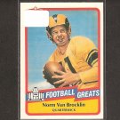 NORM VAN BROCKLIN - 1989 SWELL Football Greats - Rams, Eagles & Oregon Ducks NORM VAN BROCKLIN - 1989 SWELL Football Greats - Rams, Eagles & Oregon Ducks