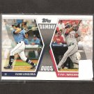 EVAN LONGORIA & RYAN ZIMMERMAN 2011 Topps Diamond Duos - Rays & Nationals