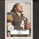 OMAR JACOBS 2006 Topps Heritage Red Back Rookie - Steelers & Bowling Green OMAR JACOBS 2006 Topps Heritage Red Back Rookie - Steelers & Bowling Green