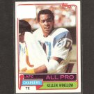 KELLEN WINSLOW - 1981 Topps Rookie Card - Chargers & Missouri Tigers