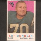 ART DONOVAN - 1959 Topps - Colts & Ohio State Buckeyes ART DONOVAN - 1959 Topps - Colts & Ohio State Buckeyes