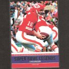 LEN DAWSON - 2011 Topps Super Bowl Legends - Chiefs & Purdue Boilermakers