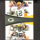 AARON RODGERS & GREG JENNINGS 2011 Topps Faces of the Franchise - Green Bay Packers AARON RODGERS & GREG JENNINGS 2011 Topps Faces of the Franchise - Green Bay Packers