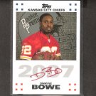 DWAYNE BOWE 2007 Topps Rookie Premiere Autograph RED - Browns, Chiefs & LSU Tigers DWAYNE BOWE 2007 Topps Rookie Premiere Autograph RED - Browns, Chiefs & LSU Tigers