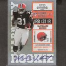 MONTARIO HARDESTY - 2010 Playoff Contenders Rookie Ticket - Browns & Tennessee Volunteers