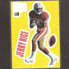 JERRY RICE - 1996 Upper Deck Collector's Choice Stick-Um - 49ers & Mississippi Valley State JERRY RICE - 1996 Upper Deck Collector's Choice Stick-Um - 49ers & Mississippi Valley State