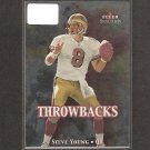 STEVE YOUNG - 2000 Fleer Tradition Throwbacks - 49ers & BYU STEVE YOUNG - 2000 Fleer Tradition Throwbacks - 49ers & BYU