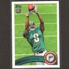 EDMOND GATES 2011 Topps Rookie Card - Dolphins & Abilene Christian