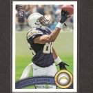 VINCENT BROWN 2011 Topps Rookie Card - Chargers & San Diego State Aztecs VINCENT BROWN 2011 Topps Rookie Card - Chargers & San Diego State Aztecs