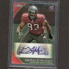 GERALD McCOY 2010 Topps Chrome Autograph Rookie Card RC - Buccaneers & Oklahoma Sooners GERALD McCOY 2010 Topps Chrome Autograph Rookie Card RC - Buccaneers & Oklahoma Sooners