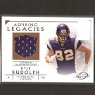 KYLE RUDOPLH 2011 Topps Legends Aspiring Legacies RELIC/JERSEY RC - Vikings & Notre Dame KYLE RUDOPLH 2011 Topps Legends Aspiring Legacies RELIC/JERSEY RC - Vikings & Notre Dame