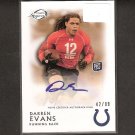 DARREN EVANS 2011 Topps Legends Autograph Rookie Card RC - Colts & Virginia Tech Hokies DARREN EVANS 2011 Topps Legends Autograph Rookie Card RC - Colts & Virginia Tech Hokies