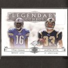 TITUS YOUNG & AUSTIN PETTIS 2011 Topps Legends Legendary Combos RC - Detroit Lions & St. Louis Rams TITUS YOUNG & AUSTIN PETTIS 2011 Topps Legends Legendary Combos RC - Detroit Lions & St. Louis Rams