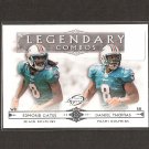 EDMOND GATES & DANIEL THOMAS 2011 Topps Legends Legendary Combos Rookie RC - Miami Dolphins