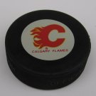 Official Inglasco CALGARY FLAMES Hockey Puck and Display Case Official Inglasco CALGARY FLAMES Hockey Puck and Display Case