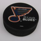 Official Inglasco ST. LOUIS BLUES Hockey Puck and Display Case