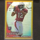 ANDRE ROBERTS 2010 Topps Chrome GOLD Refractor Rookie RC - Cardinals & Citadel ANDRE ROBERTS 2010 Topps Chrome GOLD Refractor Rookie RC - Cardinals & Citadel