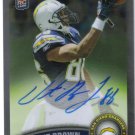 VINCENT BROWN 2011 Topps Chrome Autograph Rookie Card - Chargers & San Diego State Aztecs